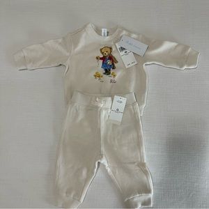 NWT Ralph Lauren 6m baby sweater/pant set